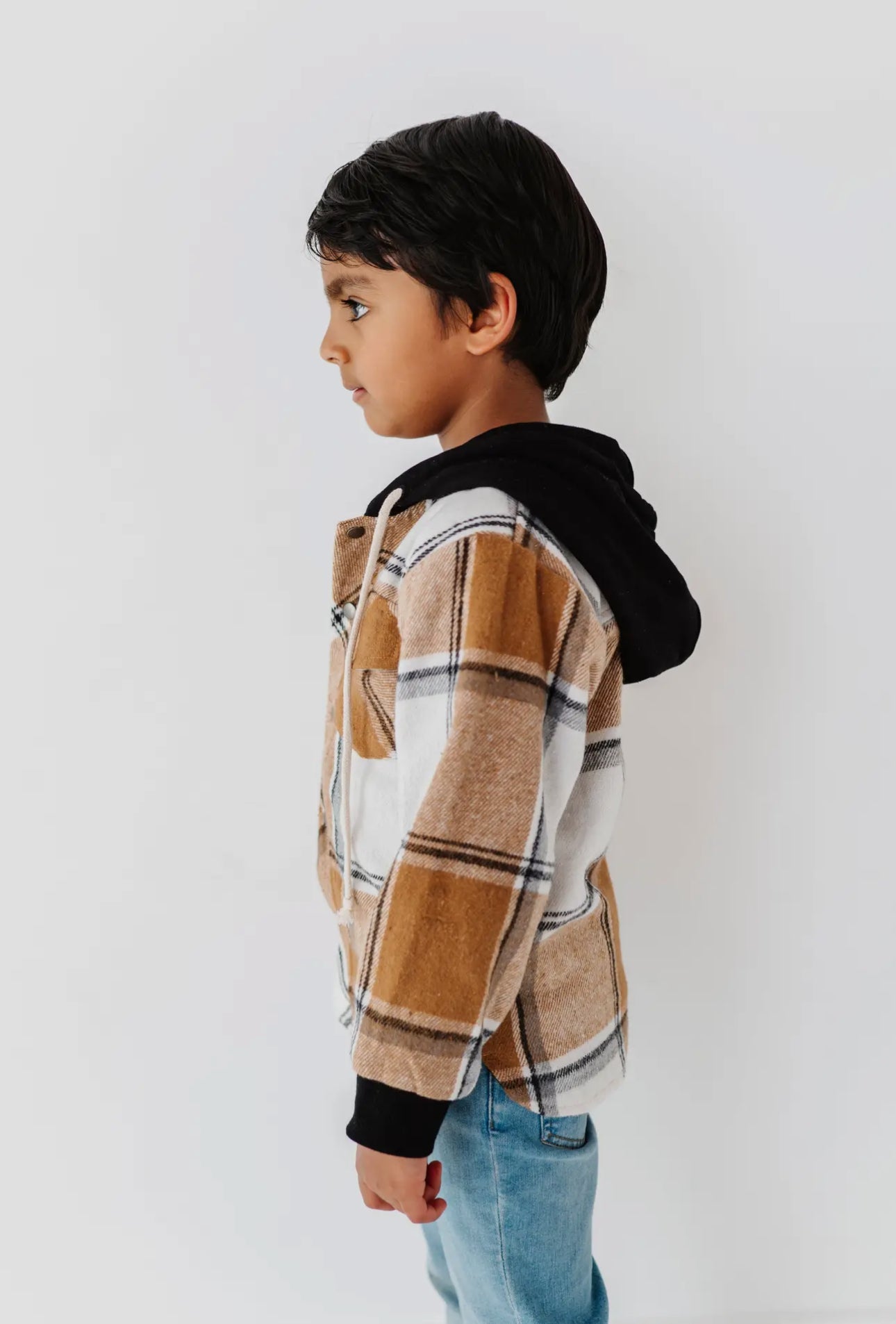 Boys Carmel Flannel Shacket