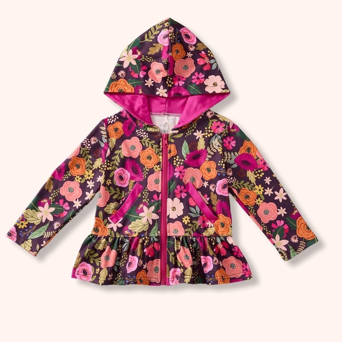 Girls Pete + Lucy Floral Jacket