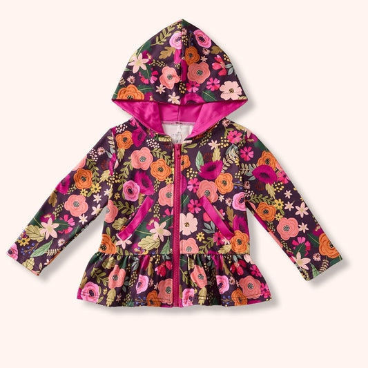 Girls Pete + Lucy Floral Jacket