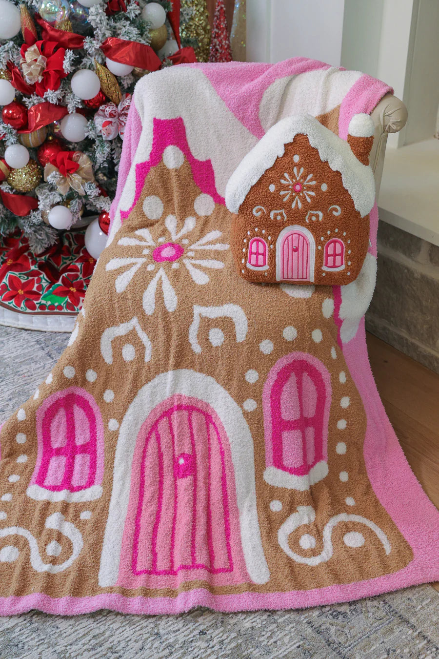 Pre-order Gingerbread House Pillow