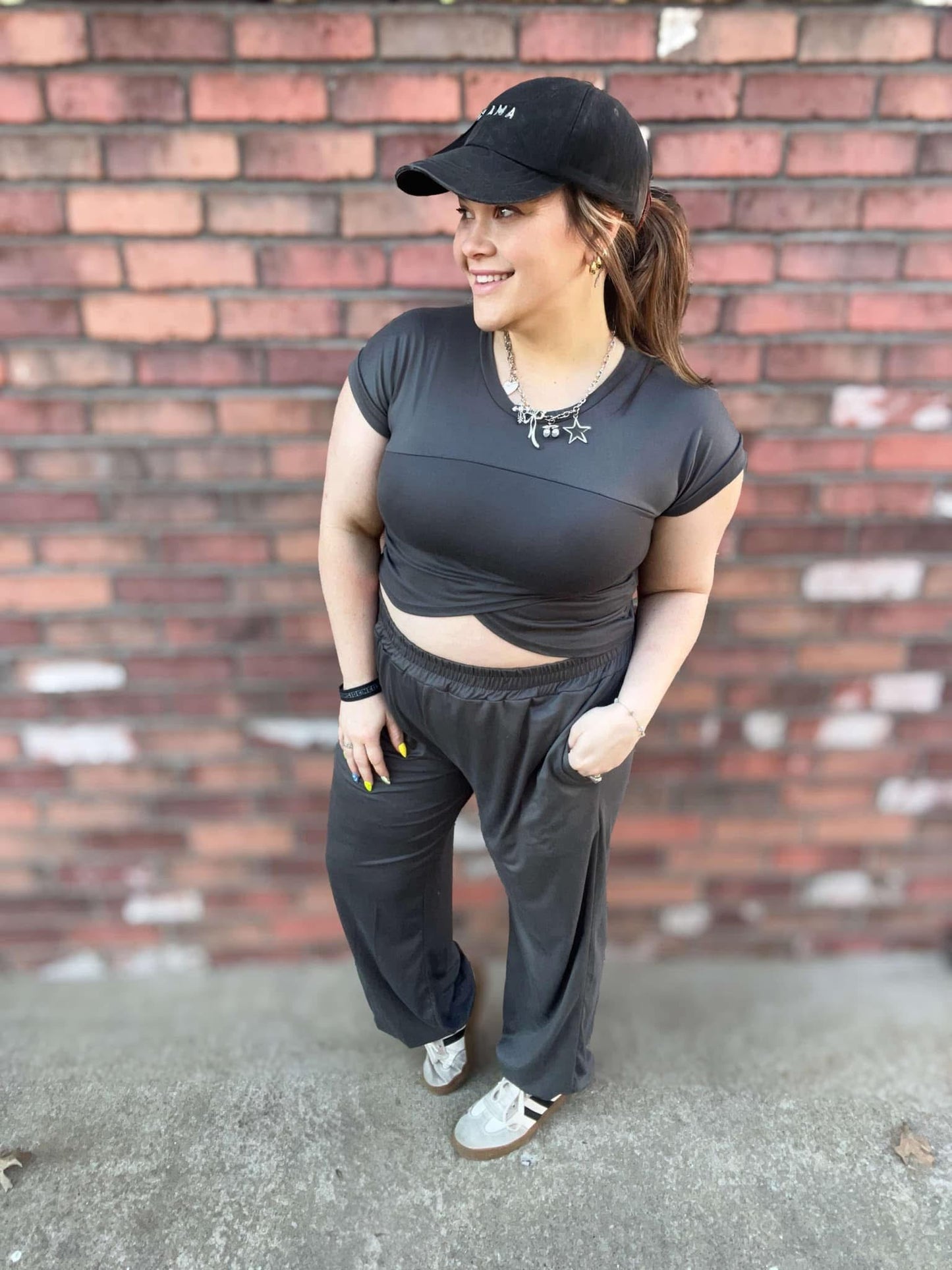Pre-order Cami Wrap Hemline Top and Pant Set