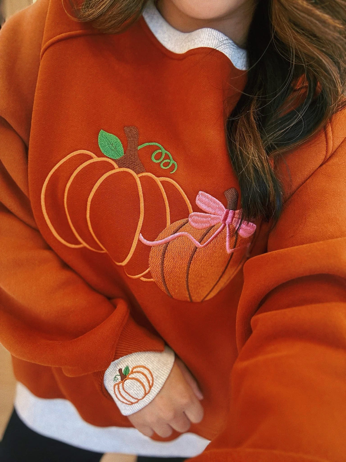 Women’s Pretty Little Pumpkins Layerpop Sweatshirt by JadyK