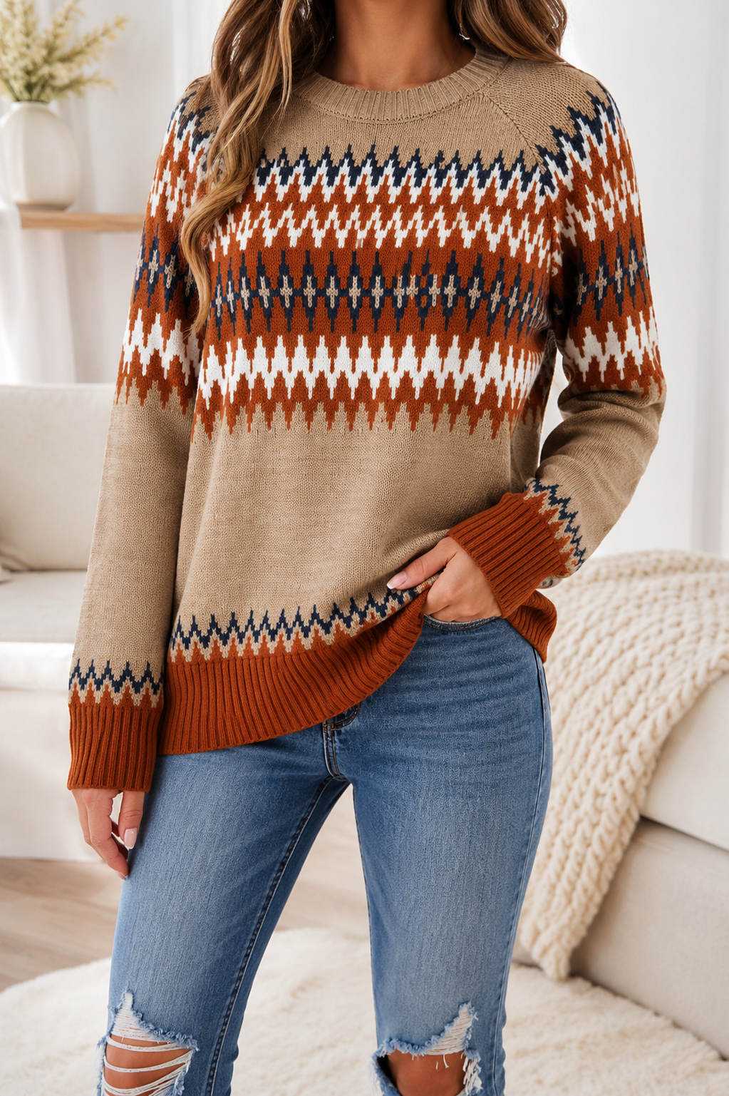 Pre-order Aztec Crewneck Sweater FB