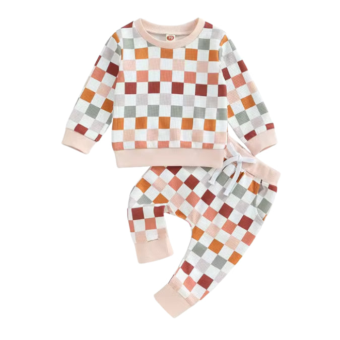Girls Little Daydreamer Checkered Set