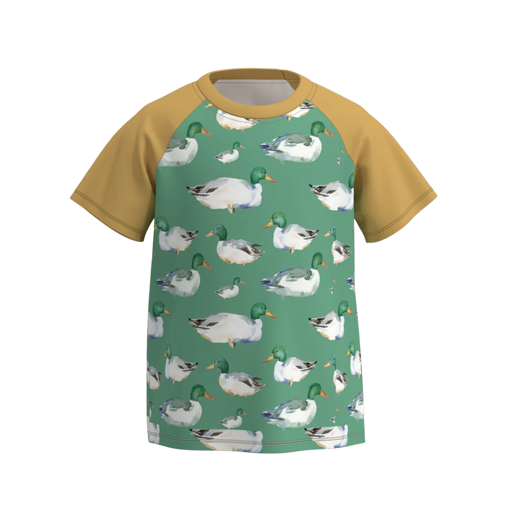 Boys Mallard Duck Raglan Tee