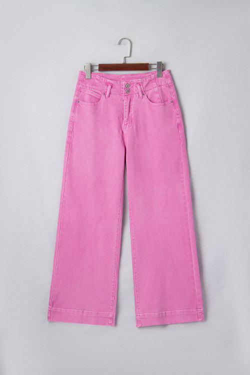 Pre-order High Waisted Pink Jeans