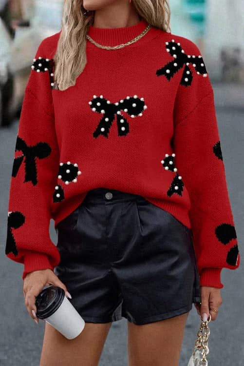 Pre-order Pearl Bow Sweater