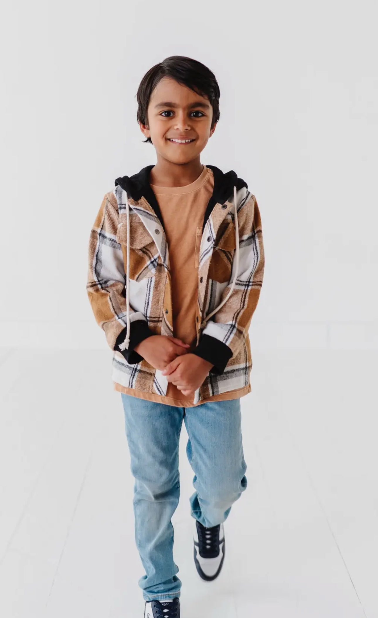 Boys Carmel Flannel Shacket
