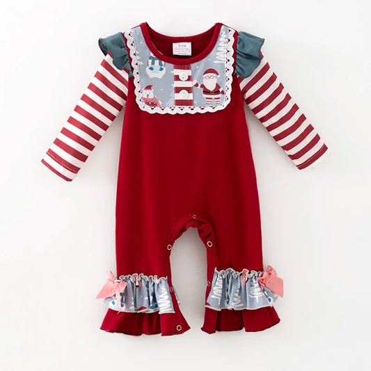 Pre-order Christmas Ruffle Romper