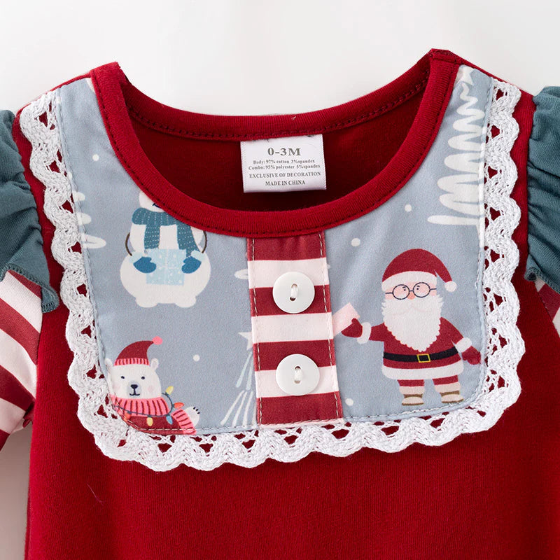 Pre-order Christmas Ruffle Romper