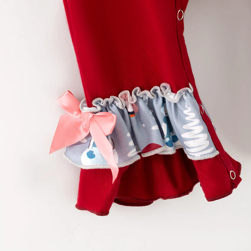 Pre-order Christmas Ruffle Romper