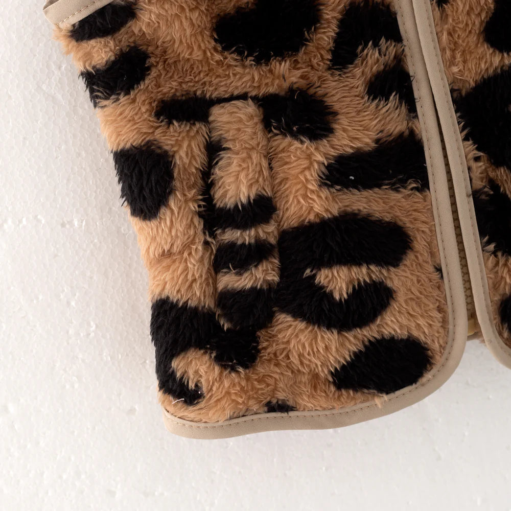 Girls Leopard Print Vest