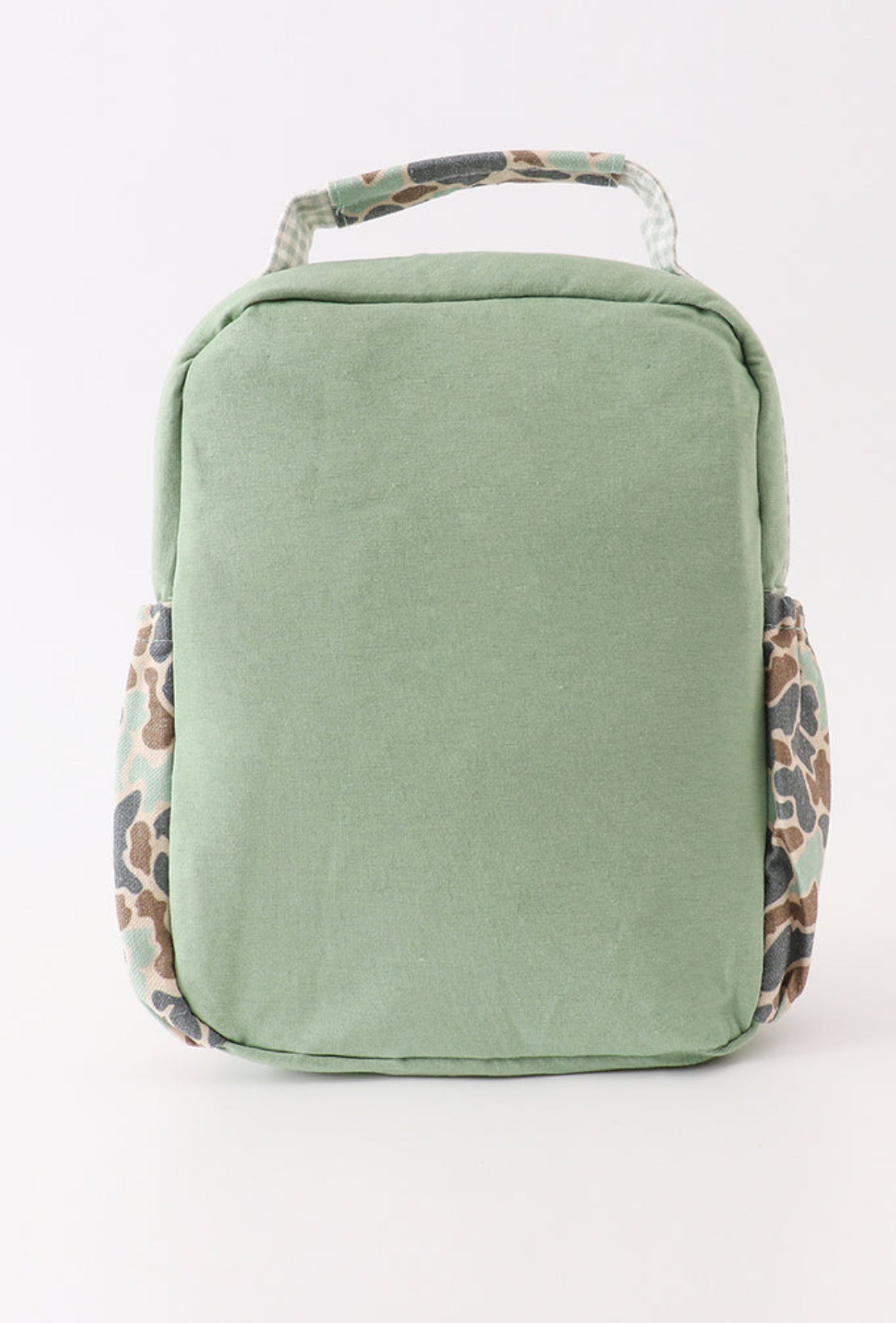 Boys Green Camouflage Duck Applique