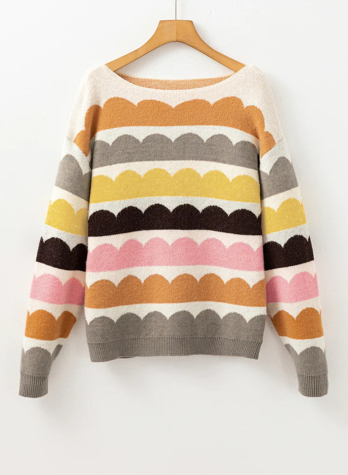Pre-order Rose Wave Sweater October
