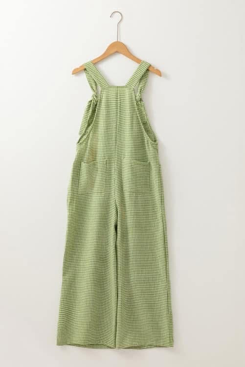 Pre-order Green Plaid Overalls
