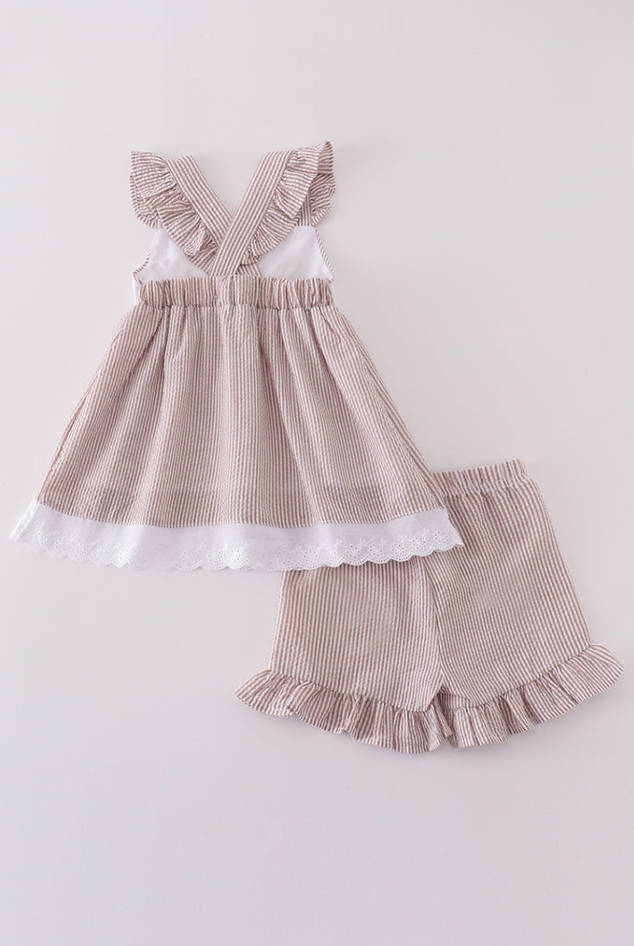Girls Premium Brown Cross Embroidery Set