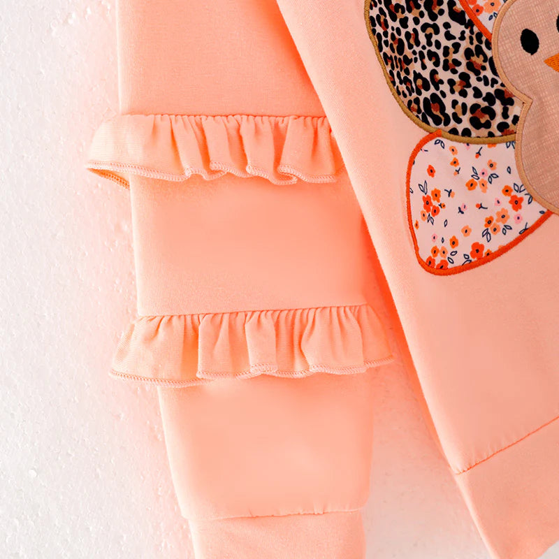 Girls Thanksgiving Turkey Appliqué Set
