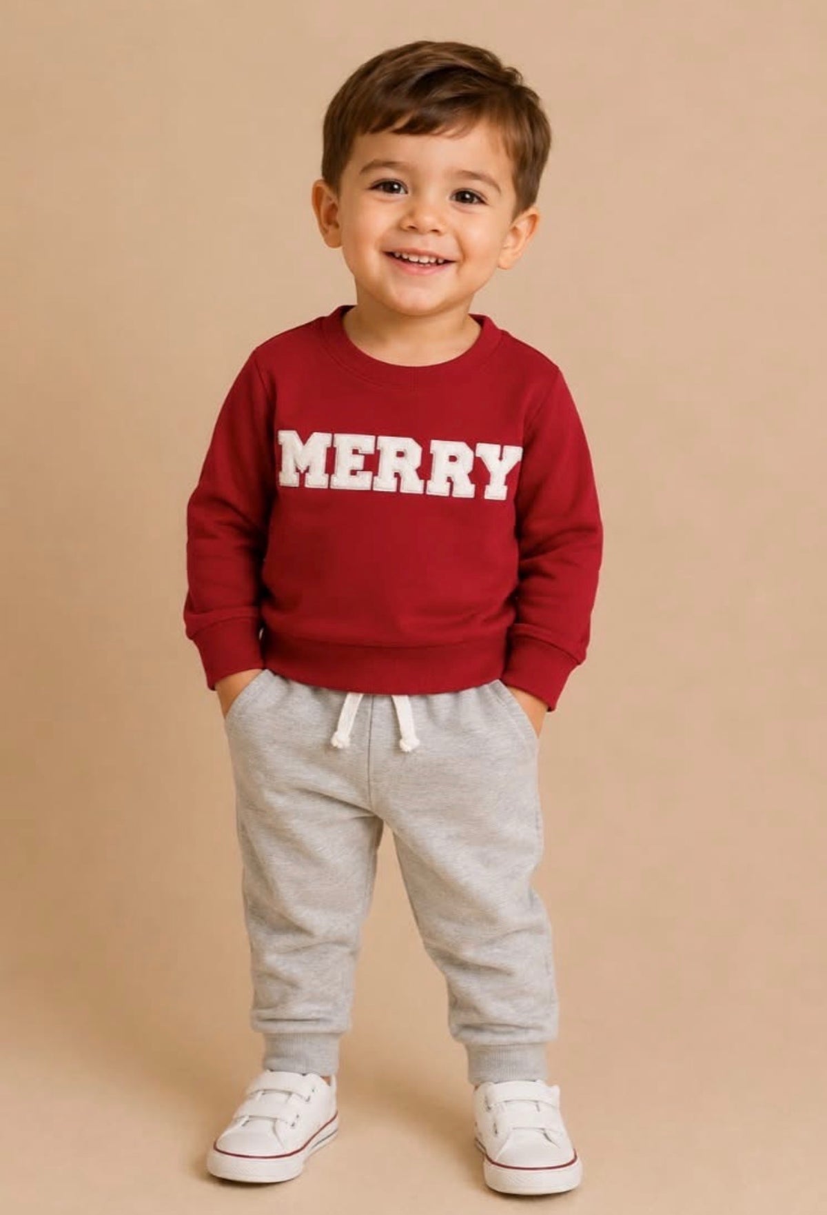 Boys Red Merry Lounge Set