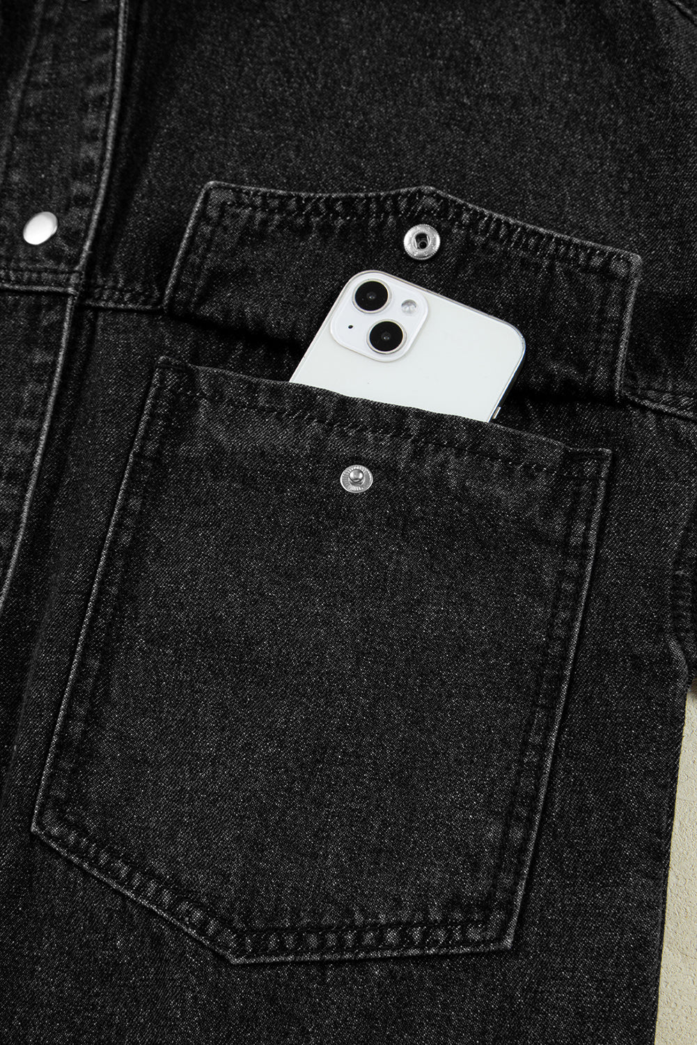 Pre-order Black Denim Hooded Jacket September
