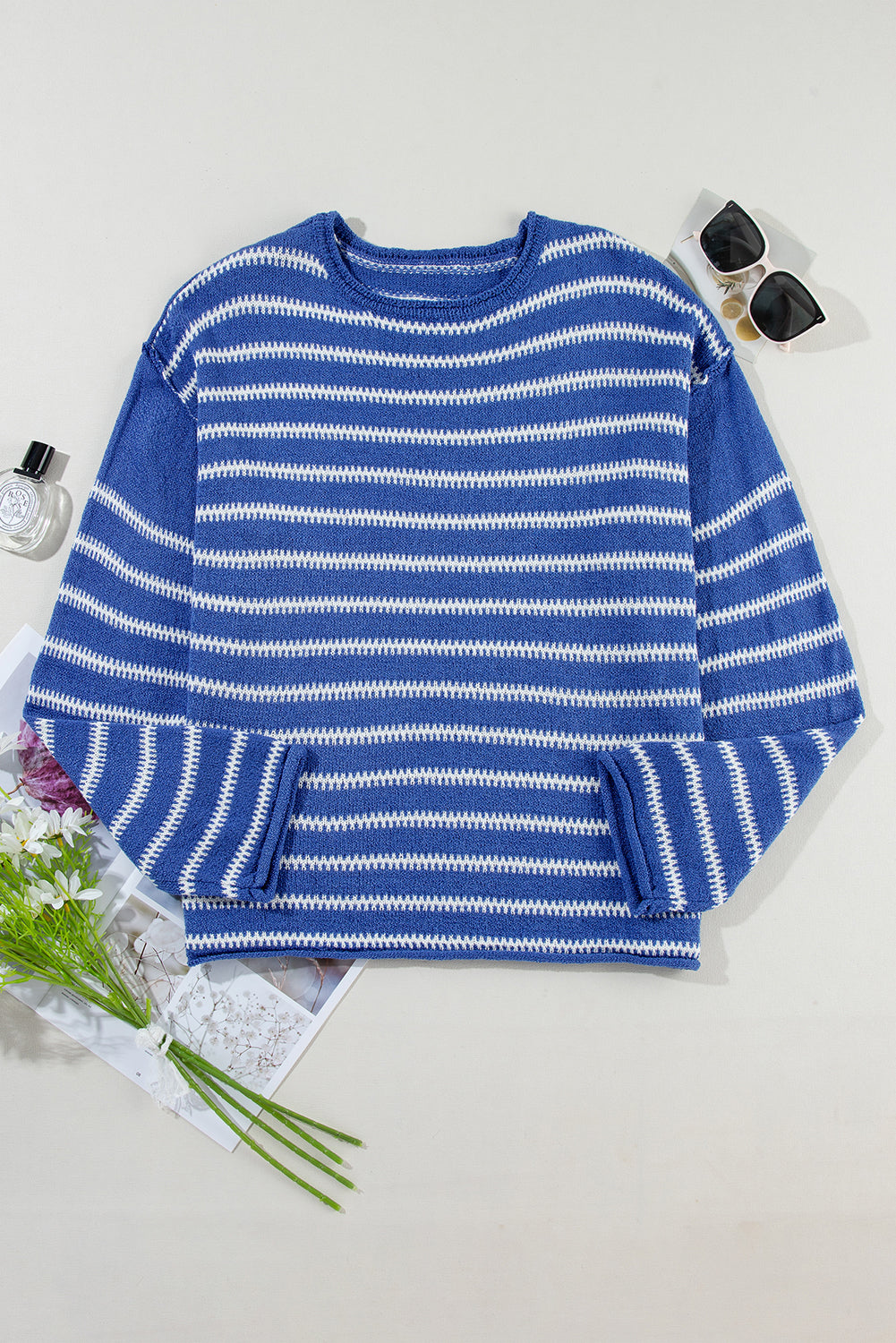 Pre-order Blue Striped Sweater August