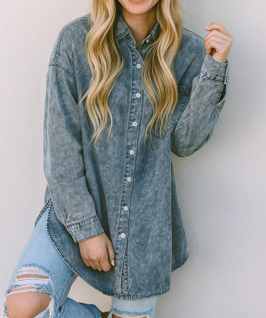 Pre-order Blue Vintage Denim Shirt