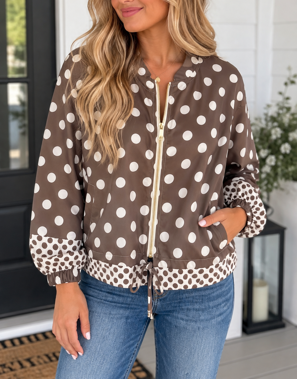 Pre-order Brown Polka Dot Shacket