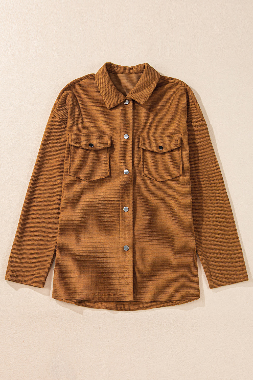 Pre-order Brown Textured Shacket September
