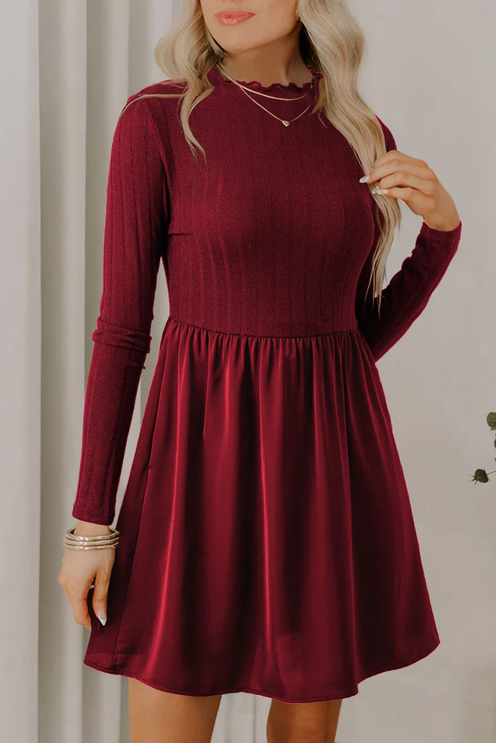 Pre-order Frilled Neck Dress October