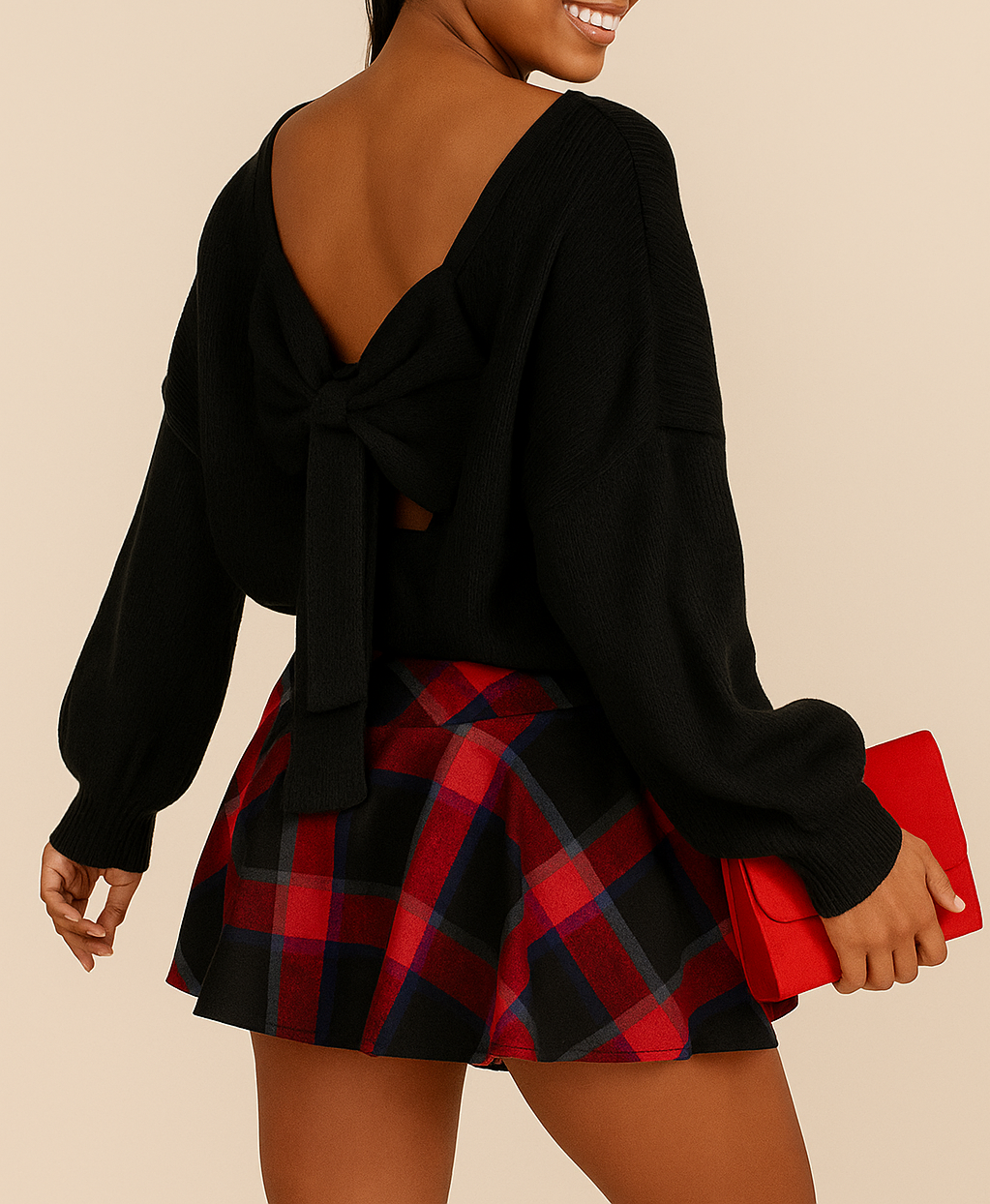 Women's Bow Back Sweater RTS