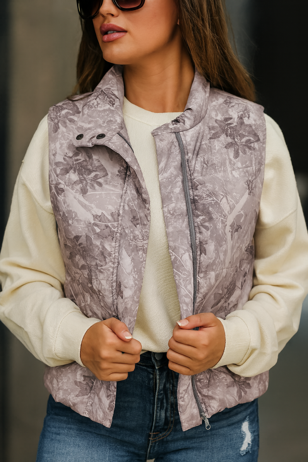 Pre-order Camo Puffer Vest LT