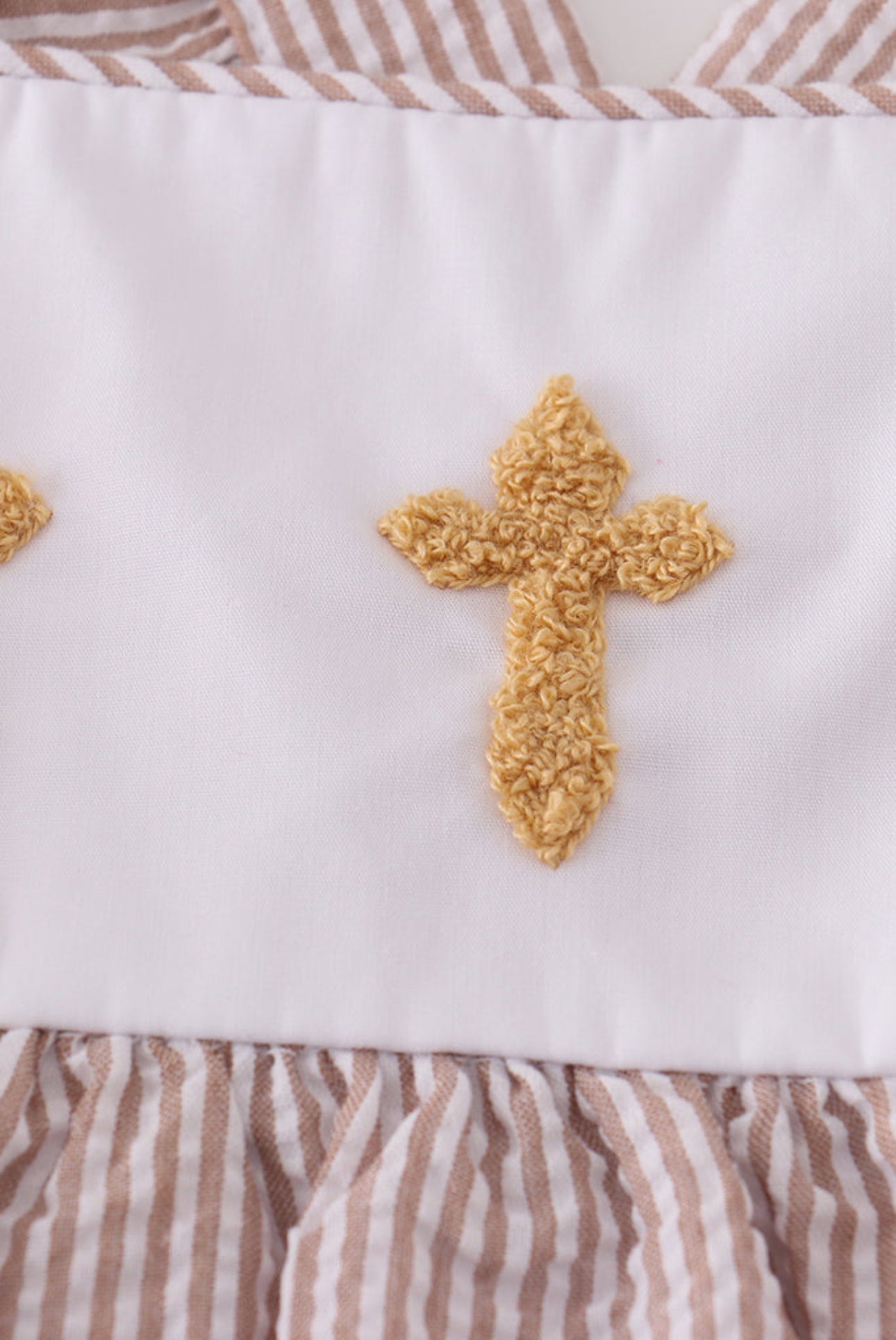Girls Premium Brown Cross Embroidery Set