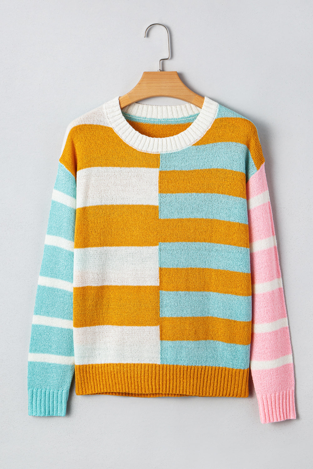 Pre-order Gold Colorblock Sweater August