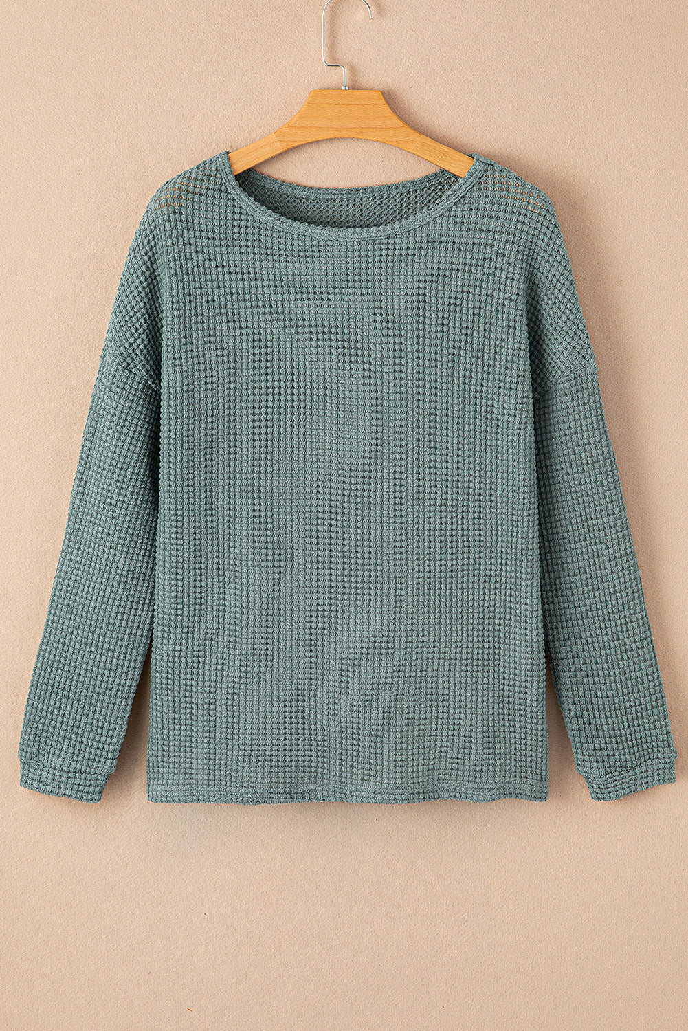 Pre-order Green Waffle Knit Top August