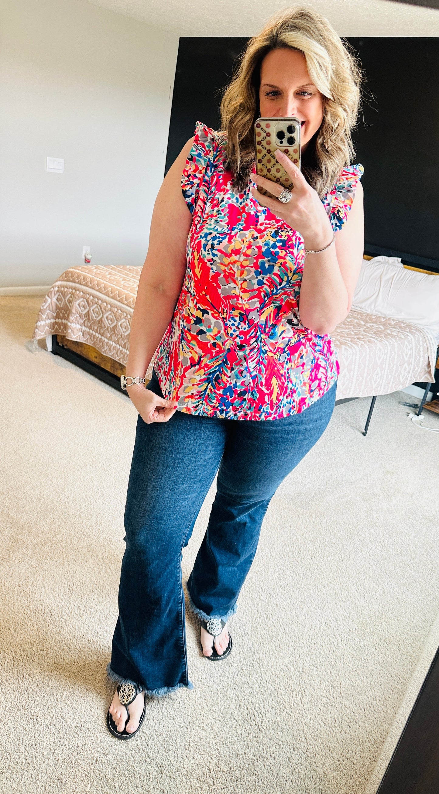 Pre-order Floral Boho Babydoll Top