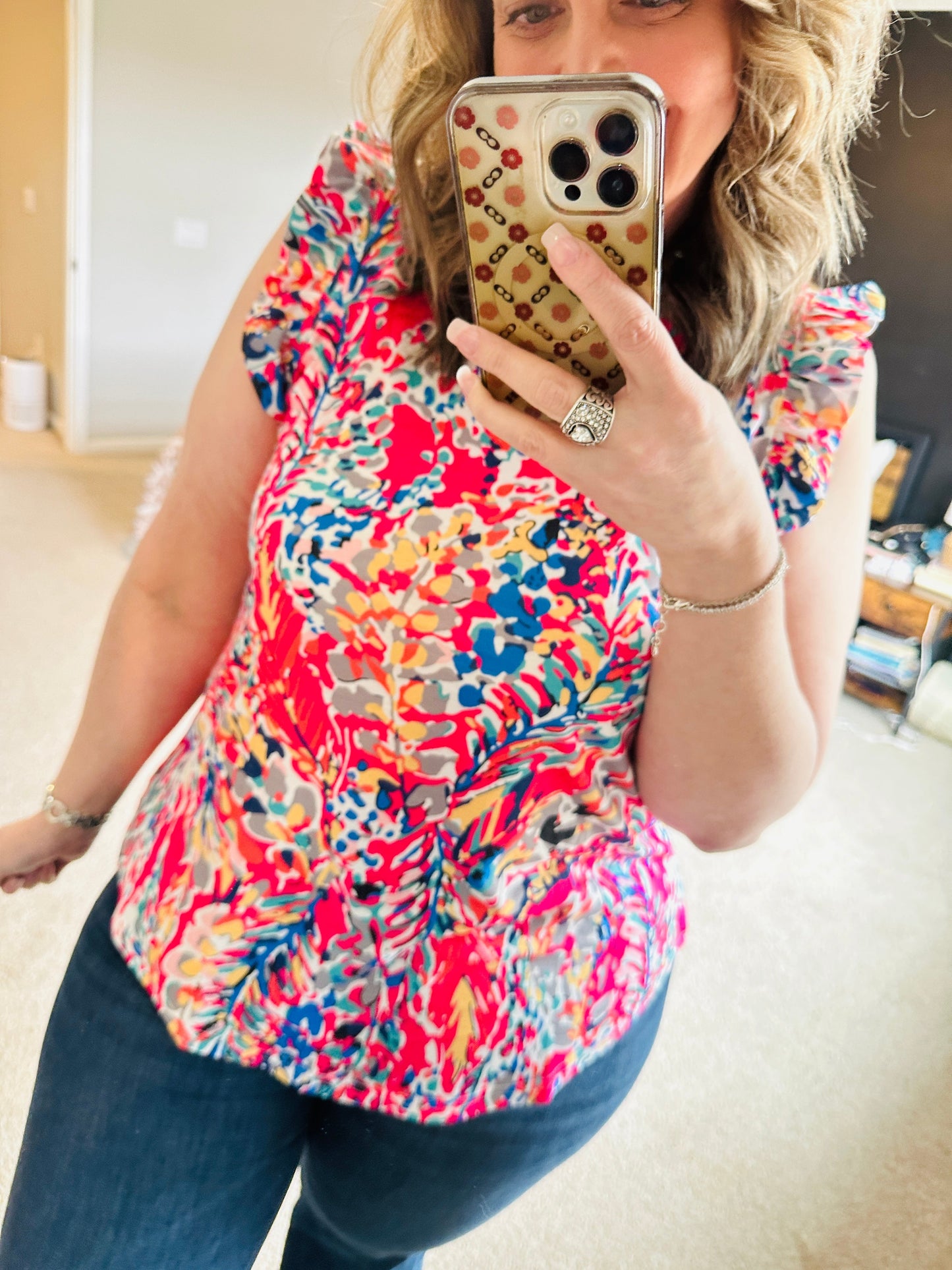 Pre-order Floral Boho Babydoll Top