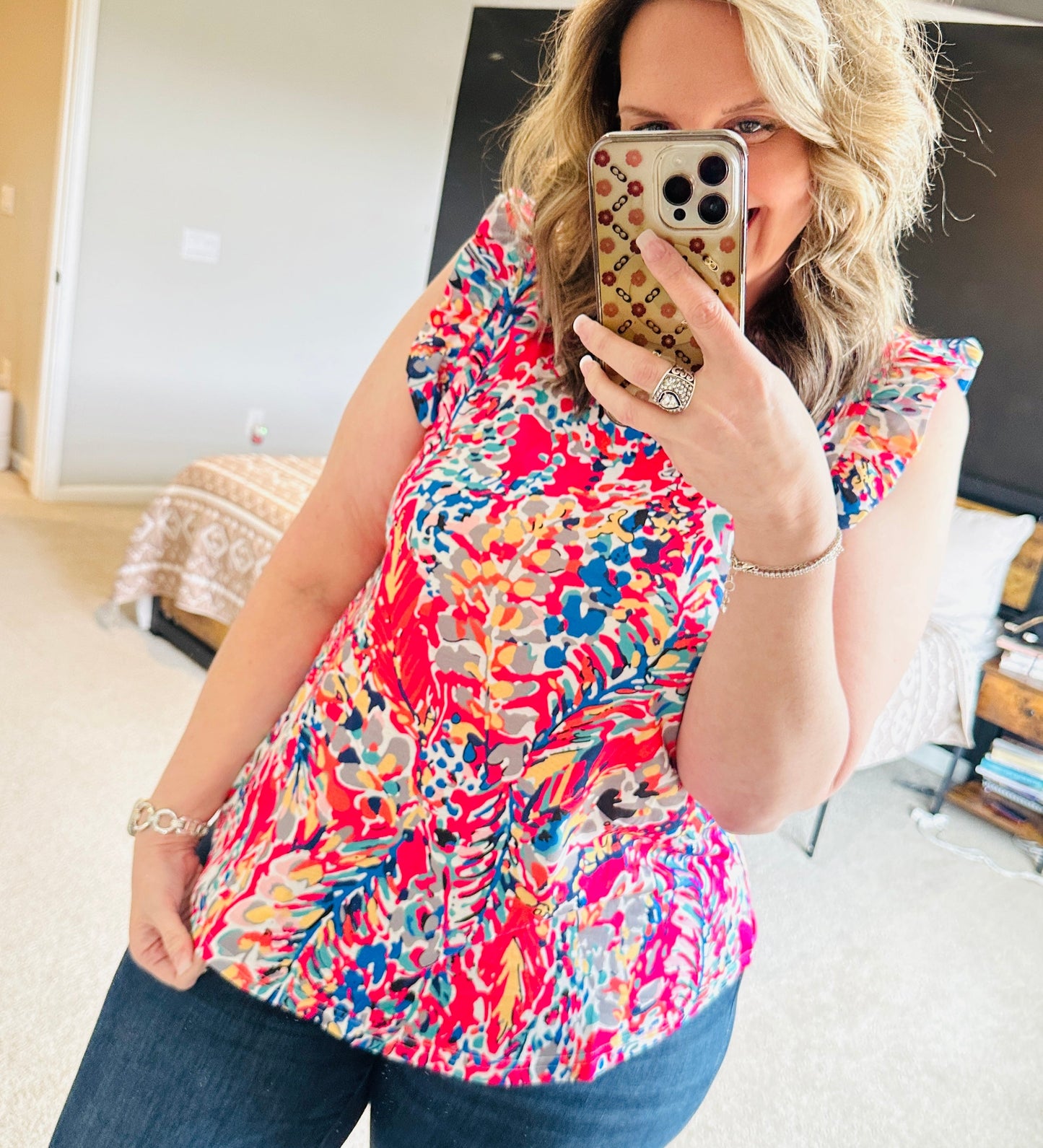 Pre-order Floral Boho Babydoll Top