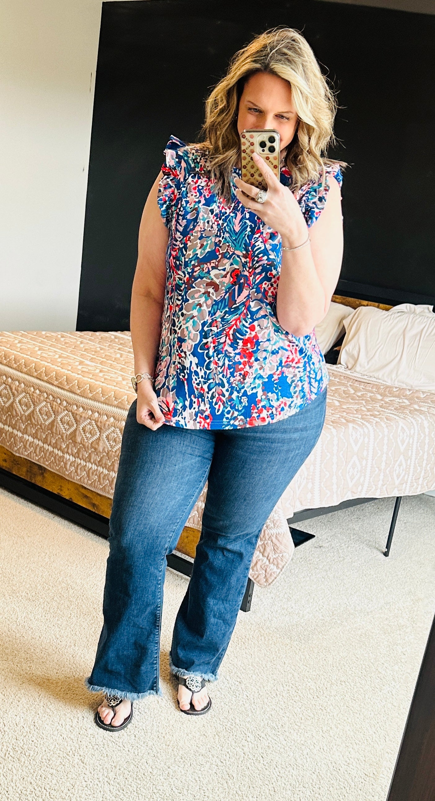 Pre-order Floral Boho Babydoll Top