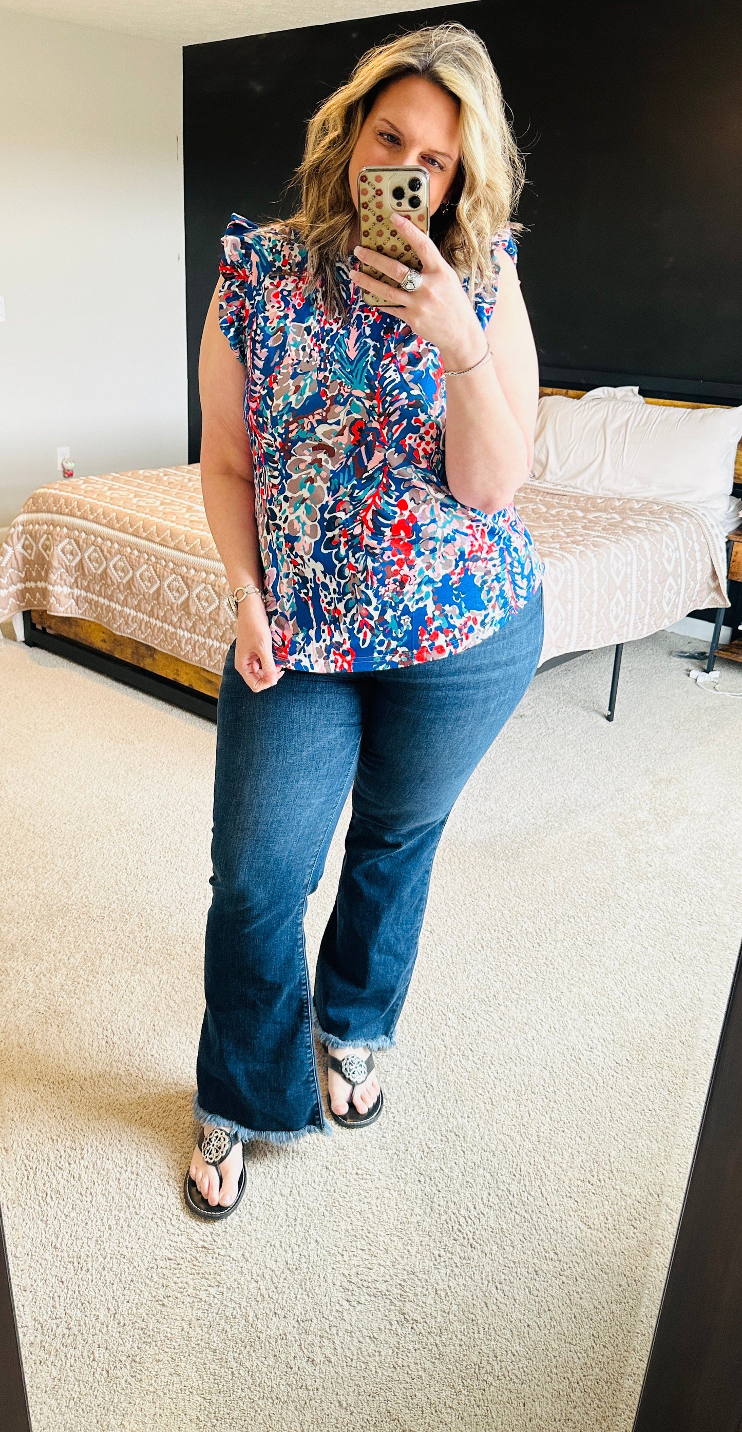 Pre-order Floral Boho Babydoll Top