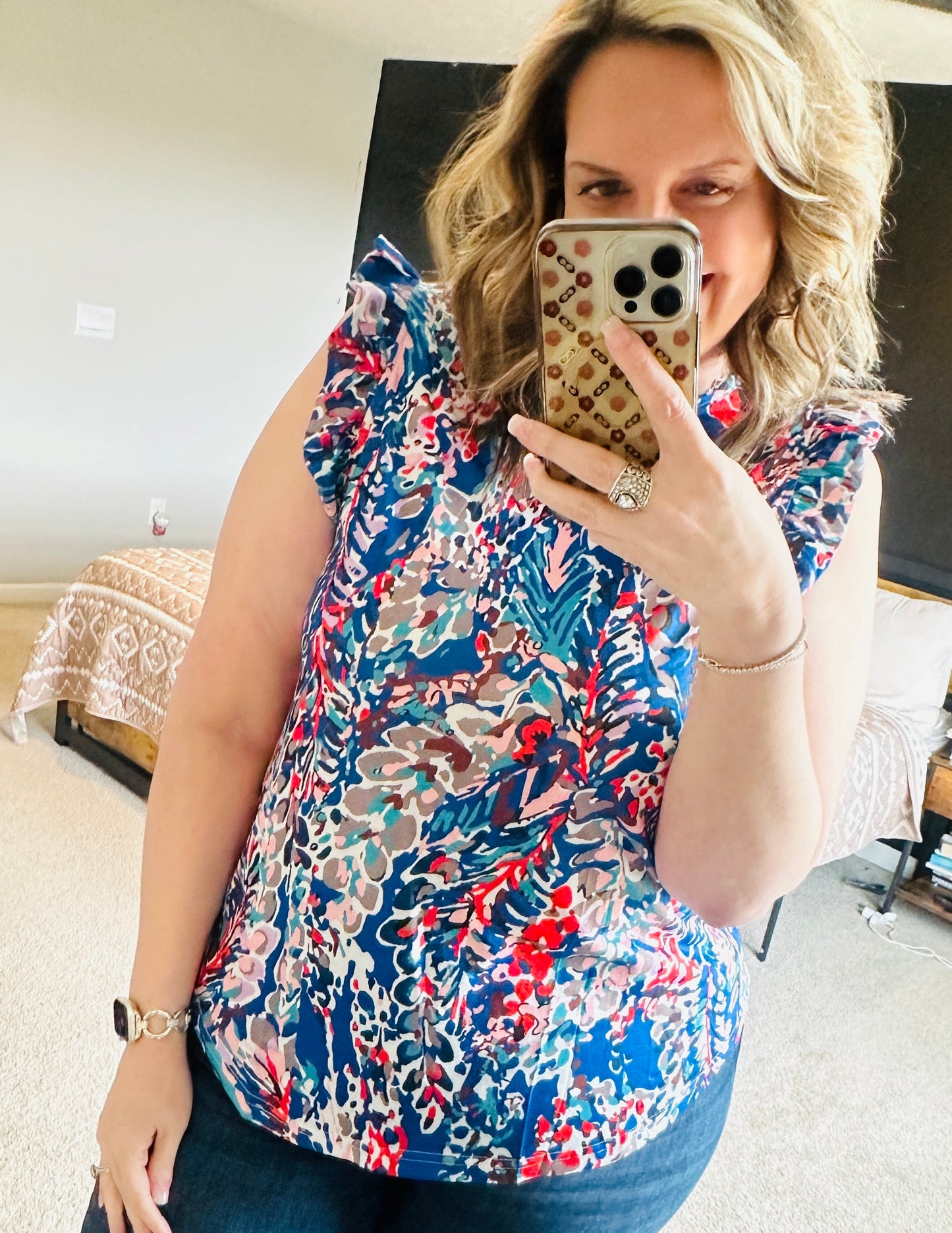 Pre-order Floral Boho Babydoll Top