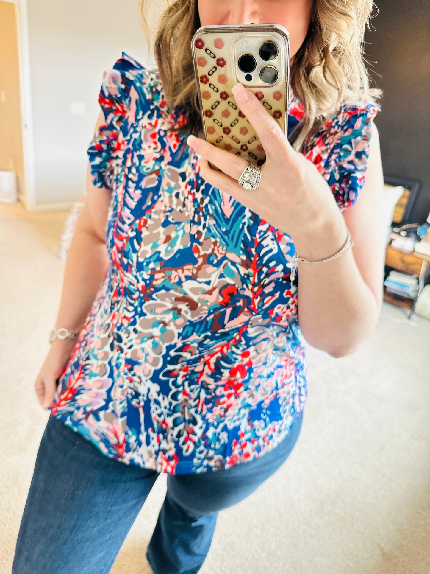 Pre-order Floral Boho Babydoll Top