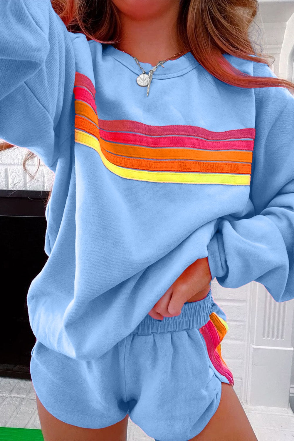 Women’s Blue Sunset Stripes Set