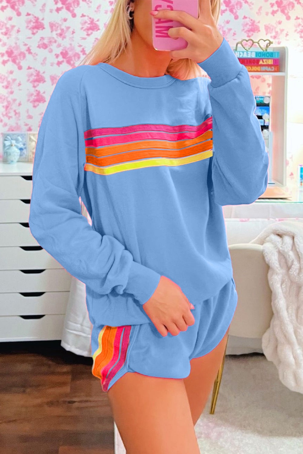 Women’s Blue Sunset Stripes Set