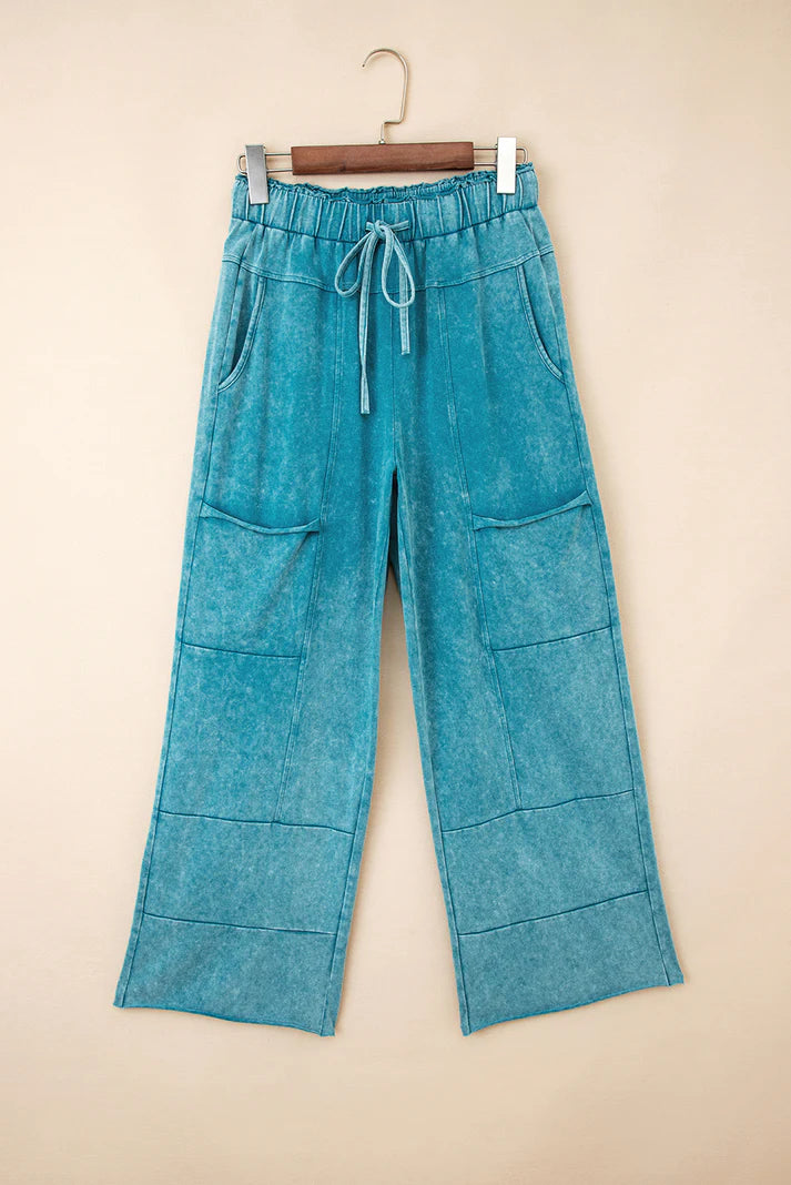 Pre-order Mineral Wash Raw Hem Pants