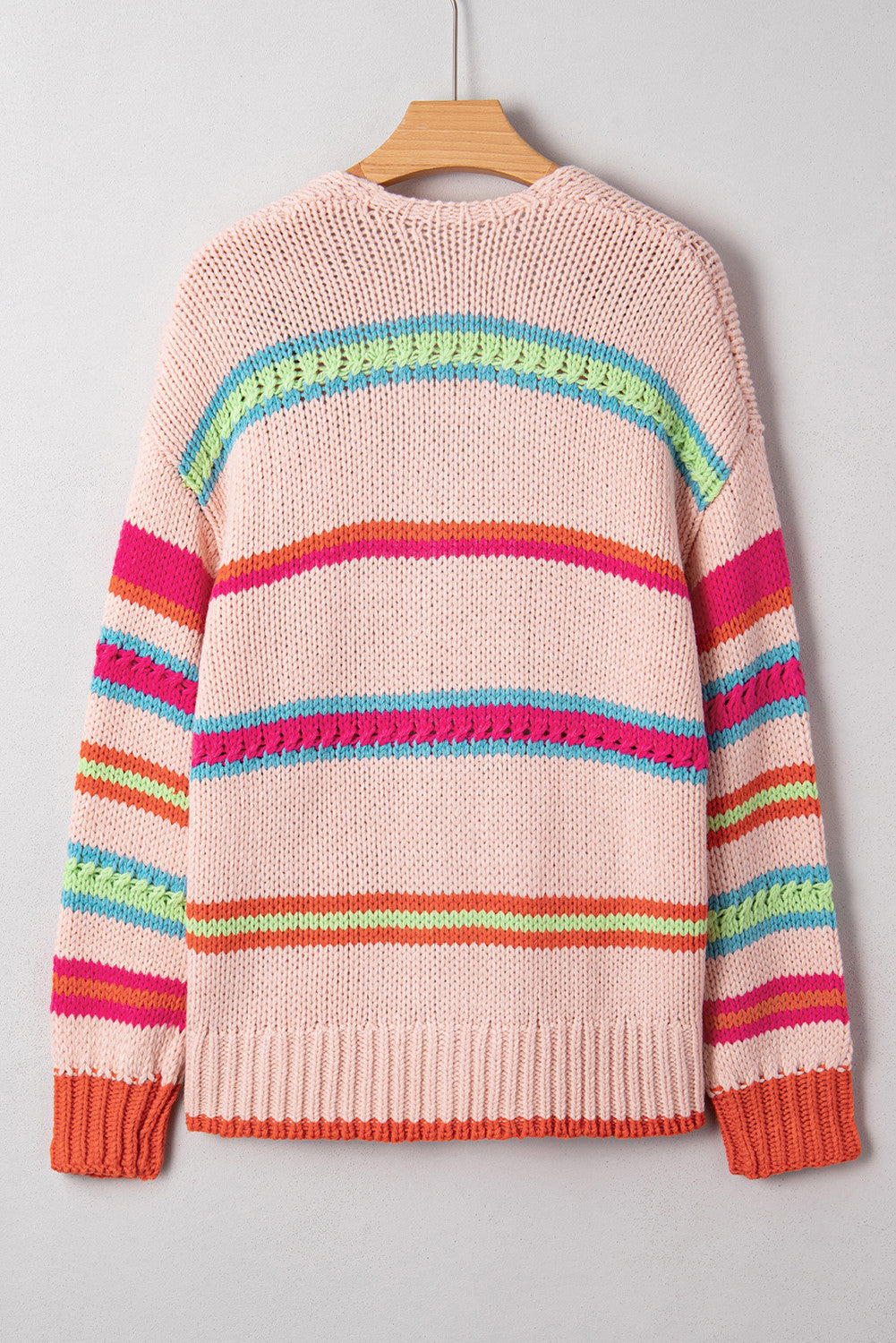 Women's Multicolor Knit Oversize Cardigan RTS
