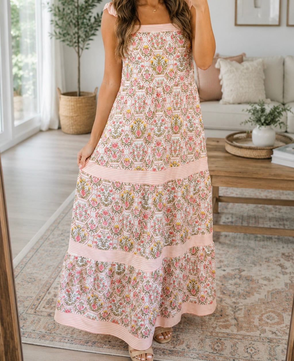 Pre-order Pink Floral Dress