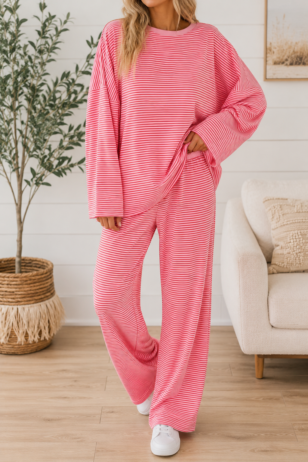 Pre-order Pink Striped Set