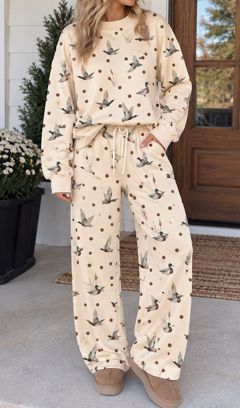 Pre-order Polka Dot Mallard Pullover Set