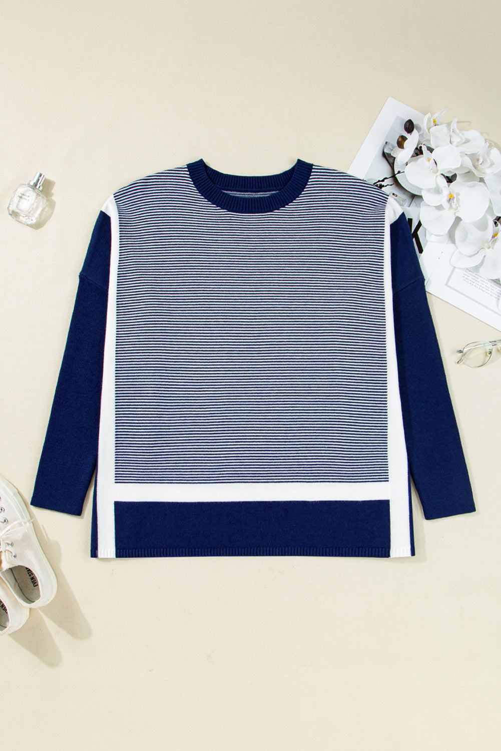 Pre-order Stripe Dolman Oversized Tunic August