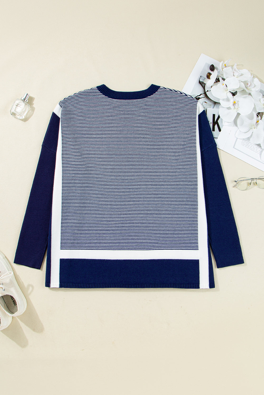 Pre-order Stripe Dolman Oversized Tunic August