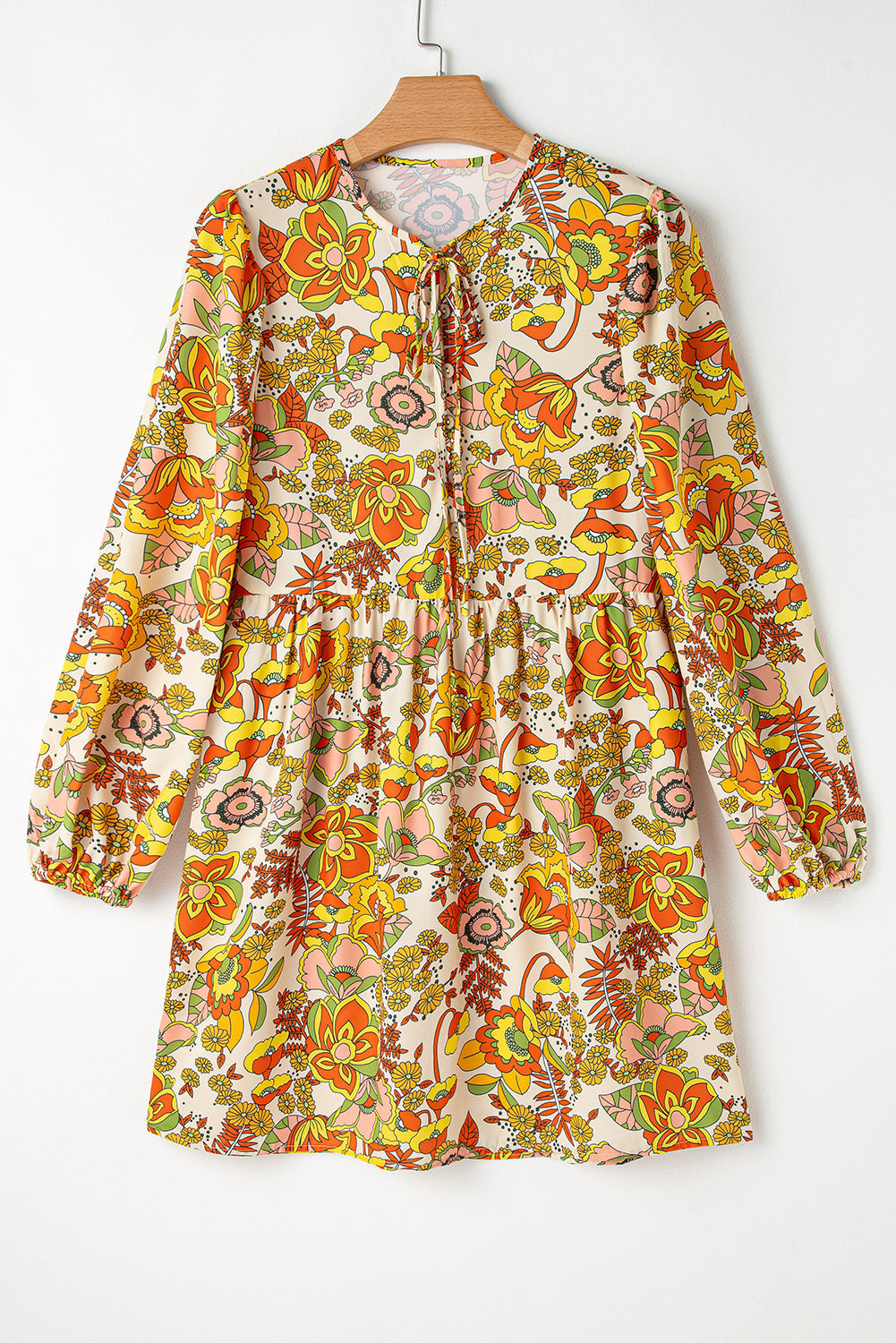 Pre-order Yellow Floral Mini Dress August